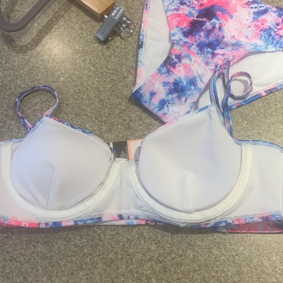 SHEKINI 2 Pc Multi colour Tie Dye Bikini Women size S - Picture 14 of 16